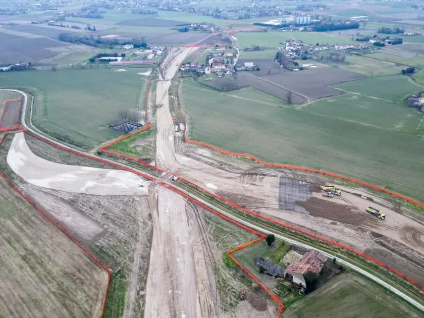 Il cantiere della Sr10 dove sono stati trovati resti di un sito preromano