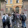 L’ingresso degli studenti al liceo classico Tito Livio