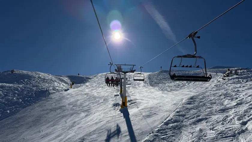Una seggiovia della ski area Faloria