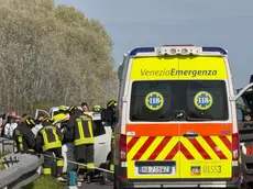 Incidente mortale a Portegrandi (Foto Lorenzo Pòrcile)