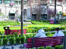 Le panchine piene nell’area verde del Giardino Pascoli ©Foto Petrussi