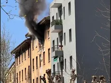 Il fumo dopo l'esplosione