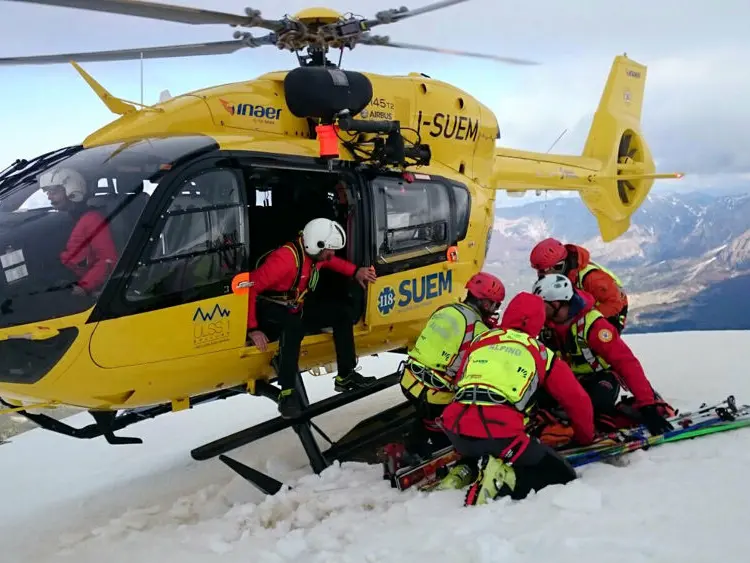 Un intervento del Soccorso alpino in un immagine di archivio