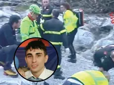 I soccorsi sul luogo della tragedia e, nel tondo, Alessio Nicholas Popa