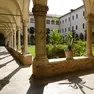 Il chiostro dell’abbazia di Santa Giustina a Padova, uno dei luoghi nascosti della città che sarà aperto grazie al festival “Anime Verdi