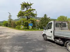 La curva in via Solana a Monselice, che verrà allargata