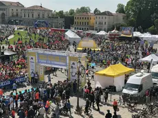 La festa in Prato della Valle per la Padova marathon