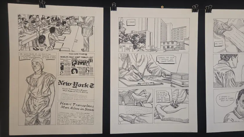 Uno dei fumetti che racconta la nascita della Cardiochirurgia padovana