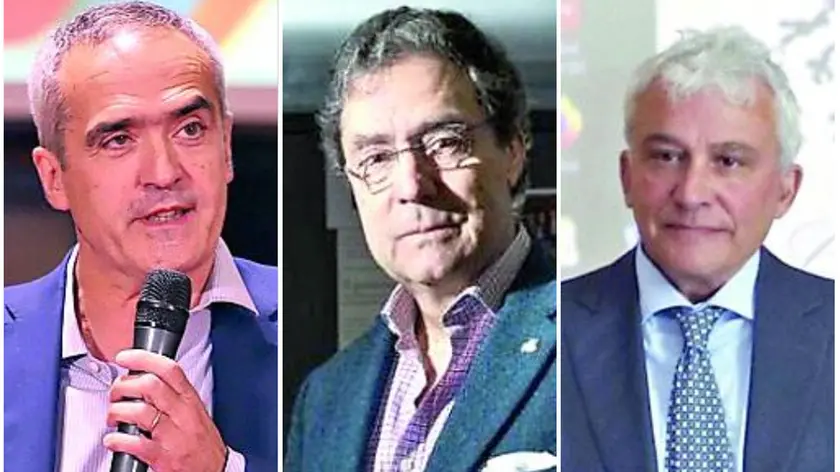 Da sinistra, l’ex rettore Rosario Rizzuto, Andrea Rinaldo, Nobel dell’acqua e Il vicepresidente Cesare Dosi