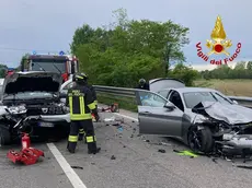 Il luogo dell'incidente a Fontaniva