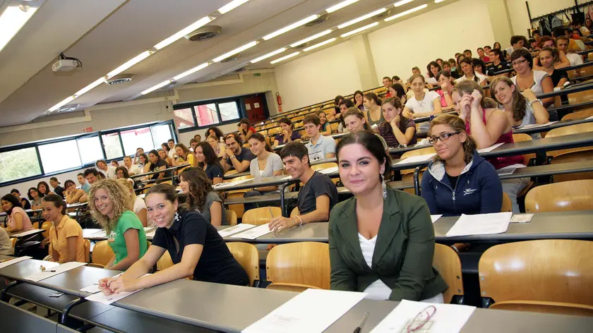 Studenti in aula all'Università di Padova