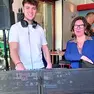 Fulvia Furlanis con il dj Paolo Martin