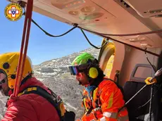 Un intervento del soccorso alpino