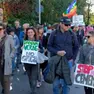 Manifestazione di protesta dei comitati contro l'ampliamento Alì a Camin
