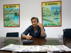 Alex Zanardi nel corso di un forum in redazione al mattino di Padova