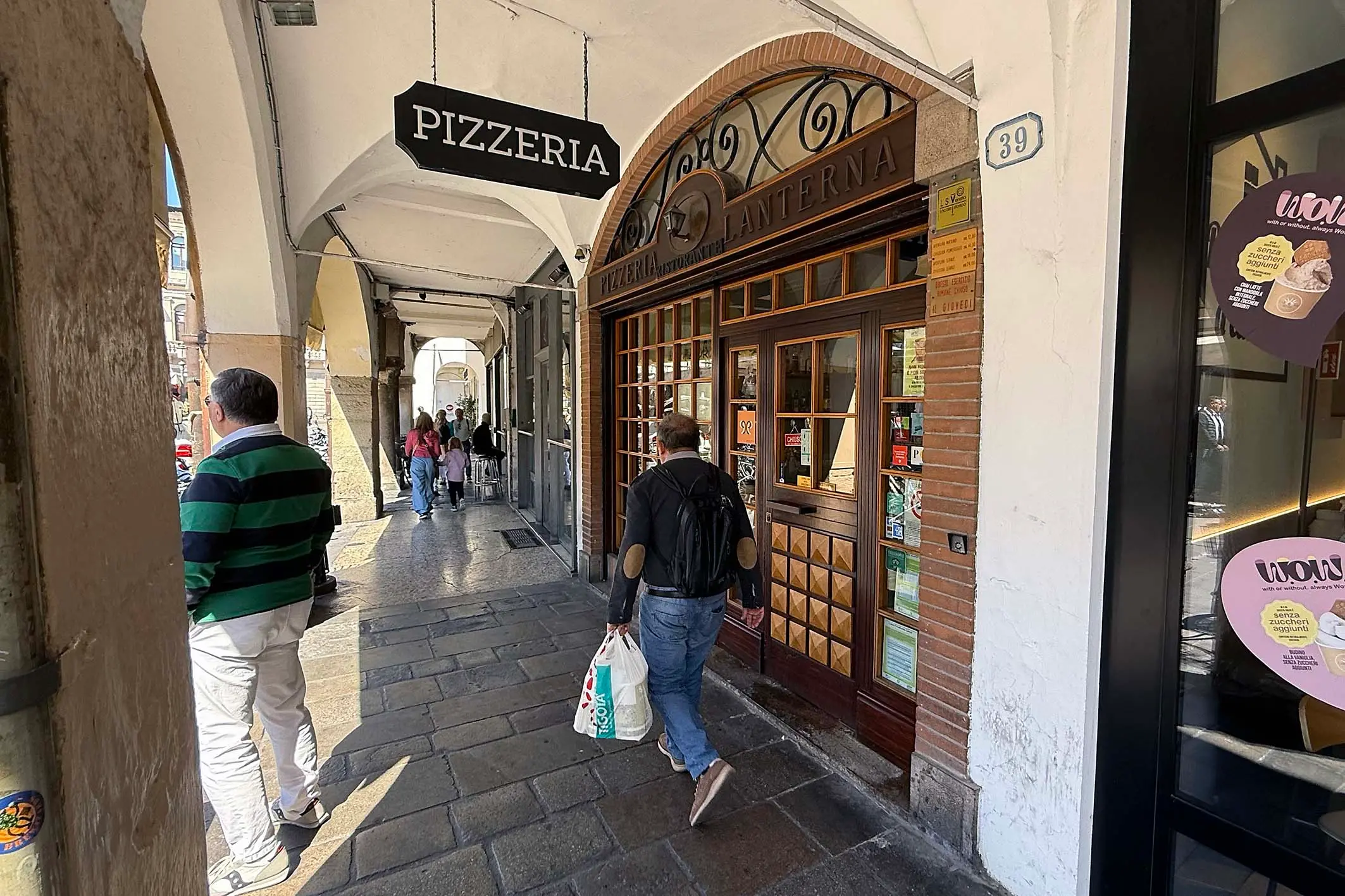Lo storico locale di piazza dei Signori a Padova