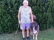 Marino con il suo cane Leone