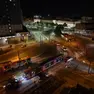 Il tram Sir3 in zona stazione all'inizio delle prove tecniche