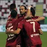 L'esultanza di Rabbi dopo il gol decisivo contro il Lumezzane
