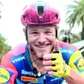 Un sorridente Jonathan Milan, 25 anni, uomo di punta per le volate della Lidl Trek
