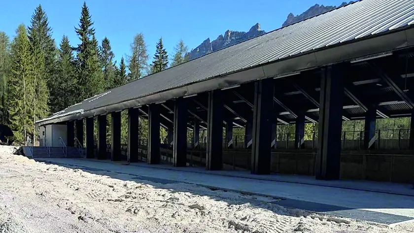 La pista da bob, skeleton e slittino di Cortina