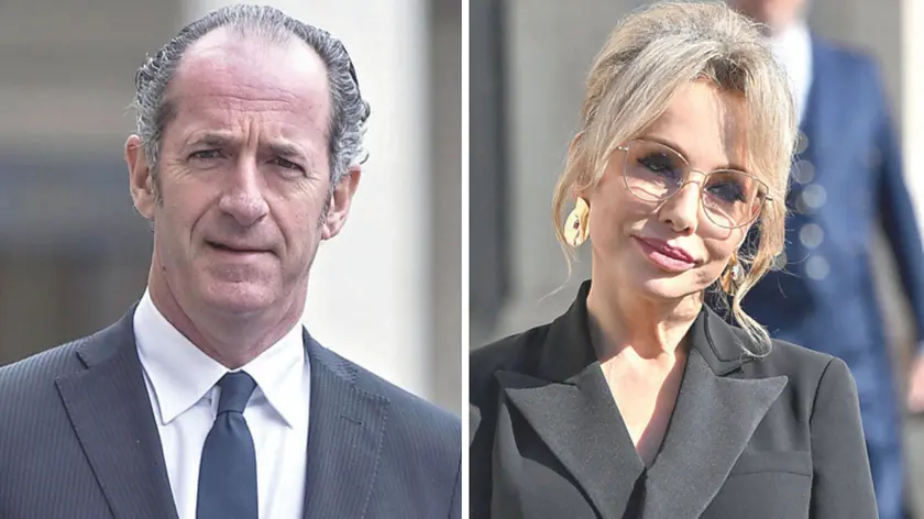 Il presidente del consiglio regionale Luca Zaia e Marina Berlusconi, presidente di Fininves