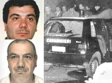 Pietro Gugliotta in una foto d'archivio e in una recente, a destra uno dei colpi criminali della banda