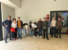 L'inaugurazione della ciclofficina nella sede del dipartimento