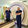 Il dottor Maurizio Mascarin insieme al collega Andrea Zuin