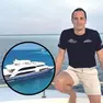 Gianluca Benedetti e, nel tondo, la barca Duca di York, una delle due usate dalla vittima