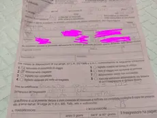 La multa ricevuta dalla residente di Selvazzano che ha comprato il biglietto sbagliato