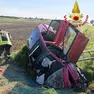 Il luogo dell'incidente. (Credit foto: Vigili del fuoco)