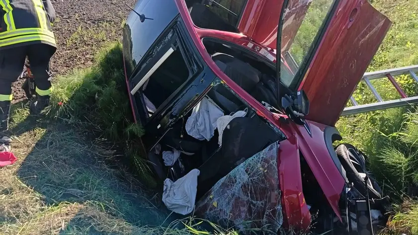 Il luogo dell'incidente. (Credit foto: Vigili del fuoco)