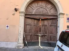 Il portone dell'ex tribunale militare di Padova
