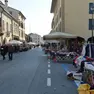l centro di Cittadella dove l'uomo sabato ha seminato il panico