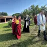 L’incontro deibuddisti allapresentazione del progetto nellavilla di via Selvatico a Teolo (foto Piran)