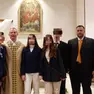 Don Cesare Contarini a sinistra, a destra Francesco Saviane
