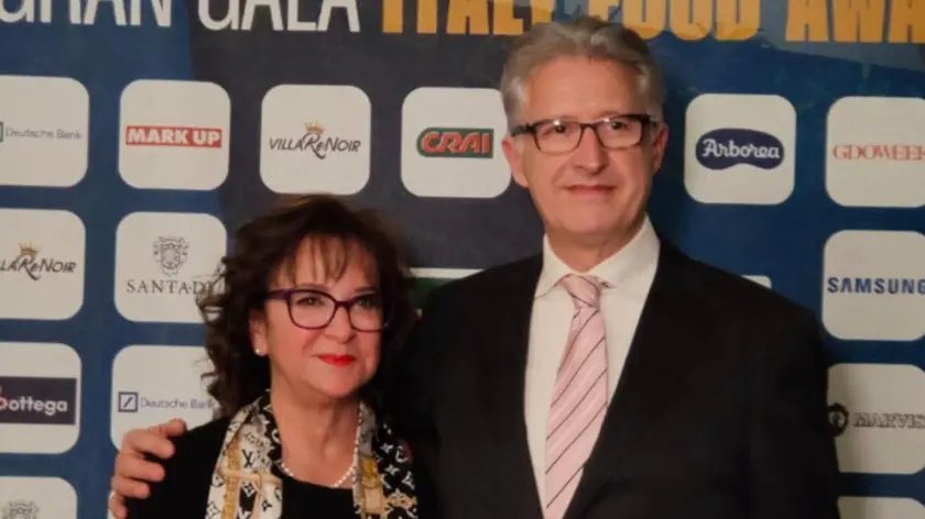Paolo Barbiero con la moglie