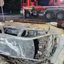 L'auto coinvolta nell'incidente (foto Cavicchi/Macca)