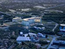 Il rendering del futuro nuovo ospedale di Padova Est