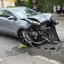 I due veicoli coinvolti nello scontro frontale