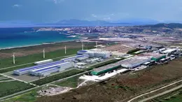 Il rendering dell'acciaieria green di Piombino