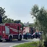 I vigili del fuoco sul luogo della tragedia a Teglio Veneto