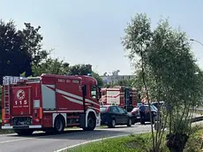 I vigili del fuoco sul luogo della tragedia a Teglio Veneto