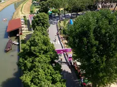 La Monselice in rosa in una foto d'archivio