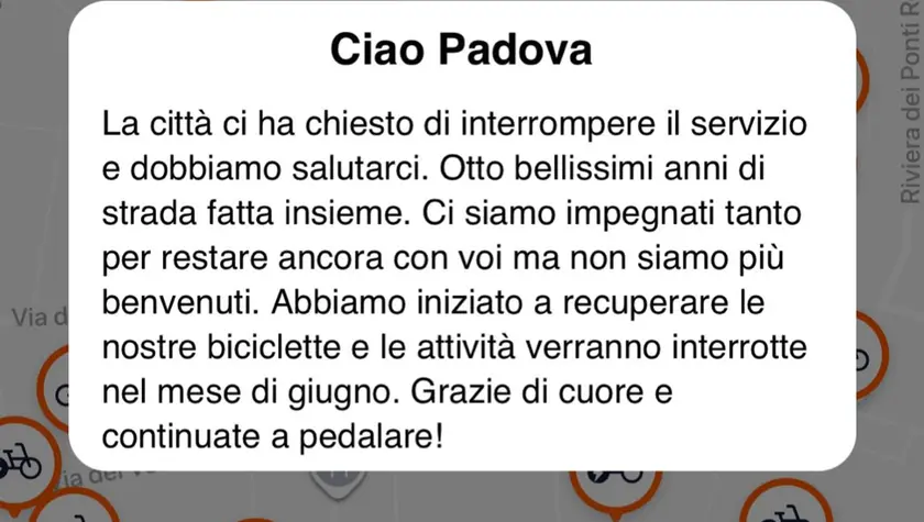 Ridemovi lascia Padova