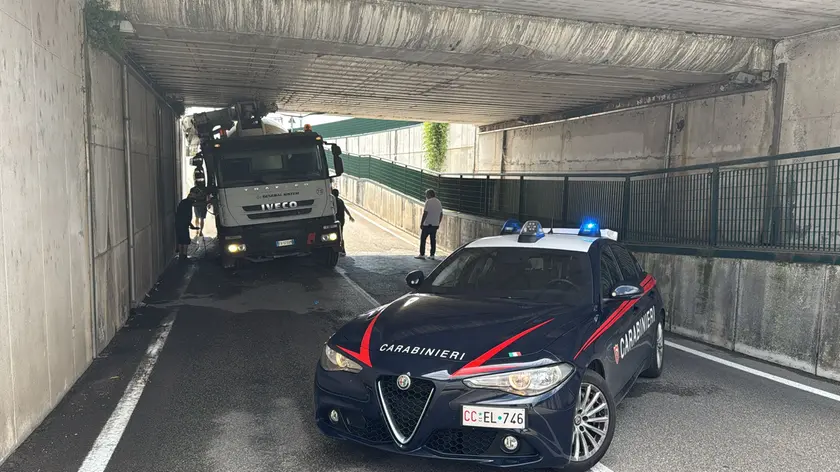 L'incidente e l'intervento dei carabinieri