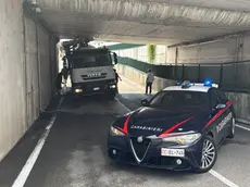 L'incidente e l'intervento dei carabinieri