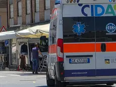 L'intervento dei sanitari al mercato di Conselve