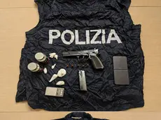 Il materiale sequestrato dalla Polizia
